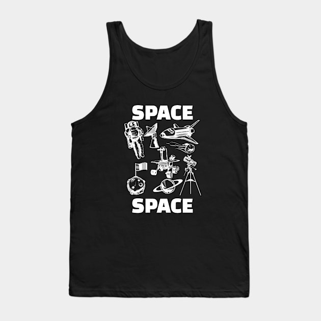 Space Tank Top by Carolina Cabreira